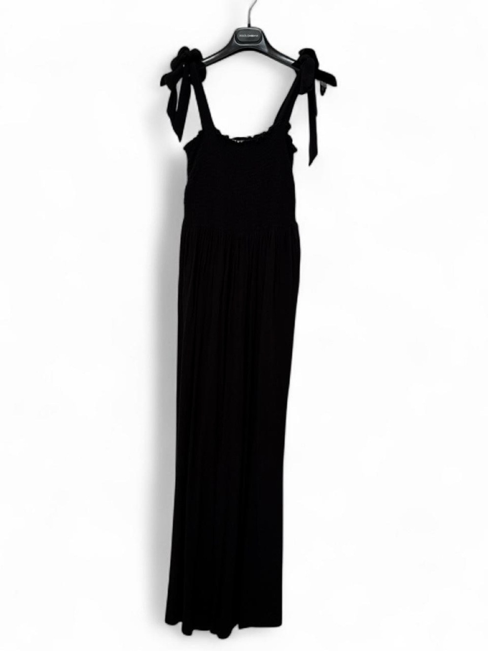 H&M Black Tie-Shoulder Maxi Jumper Romper - Women 6/S